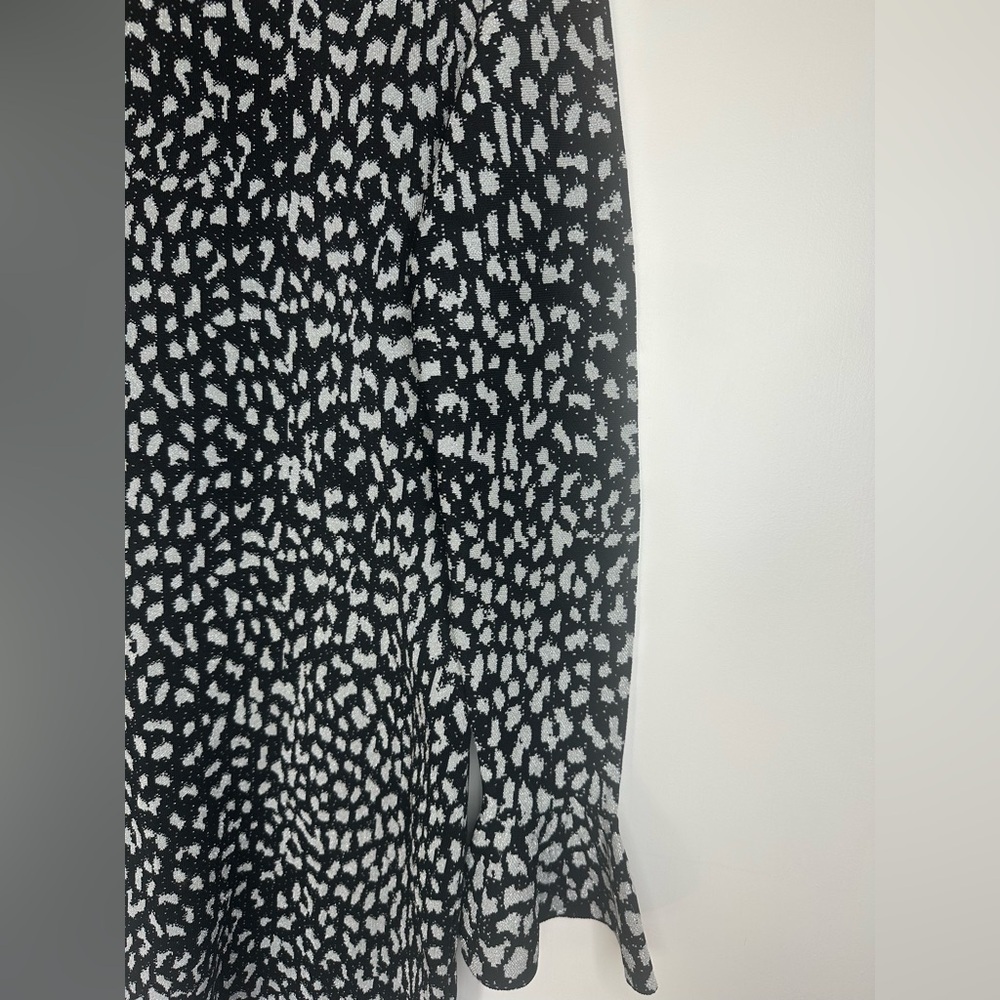 Michael Kors Metallic Cheetah-Print Dress - Black size S - Picture 6 of 12